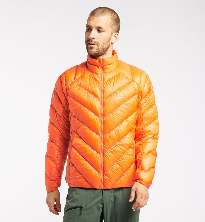 Haglöfs Mens L.I.M Essens Down Jacket Orange New Zealand 10842ETQZ
